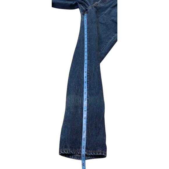 Vtg Levis 501 Jeans Button Fly USA 90s Blue Straight Juniors 13 29x30.5 Actual - Picture 14 of 16